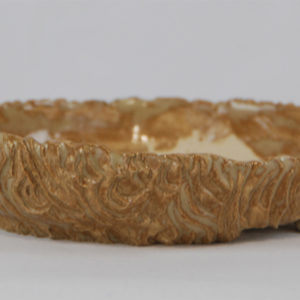 Pot large et bas, pour kusamono. Emaillé à haute température. Pièce unique