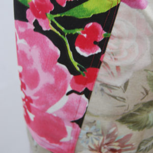 tablier en tissu épais à motifs floraux colorés